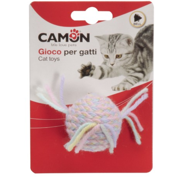 CAMON Jucărie pentru pisici CAM-AG0107 Minge colorata cu clopotel 4cm