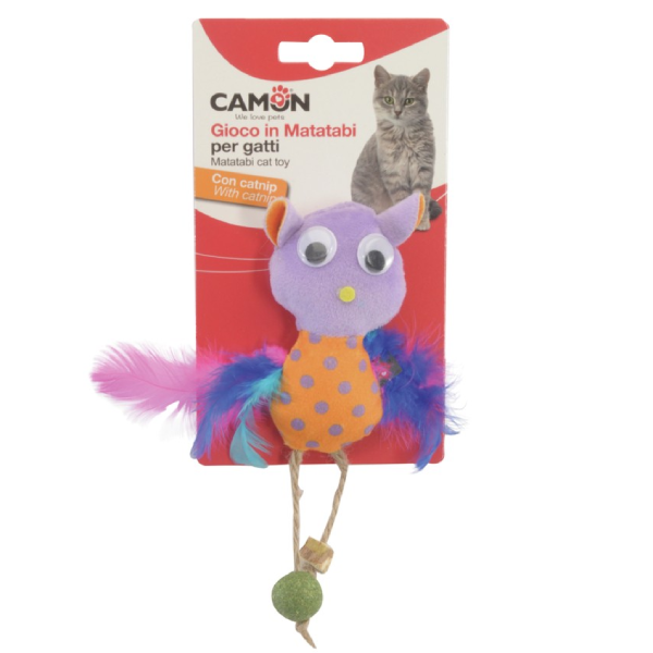 CAMON Jucărie pentru pisici CAM-AG125 Bufnita matatabi și catnip 10cm