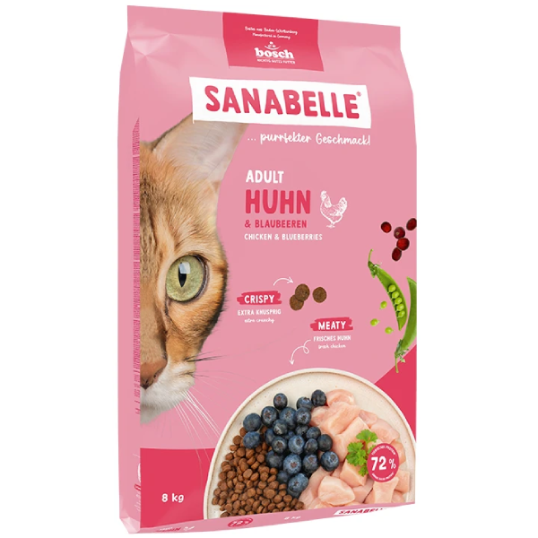 SANABELLE Hrană uscată pentru pisici, cu pui, 8kg