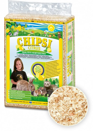 CHIPSI Citrus Rumegus pentru rozatoare, cu aroma de lamaie 15L/1kg