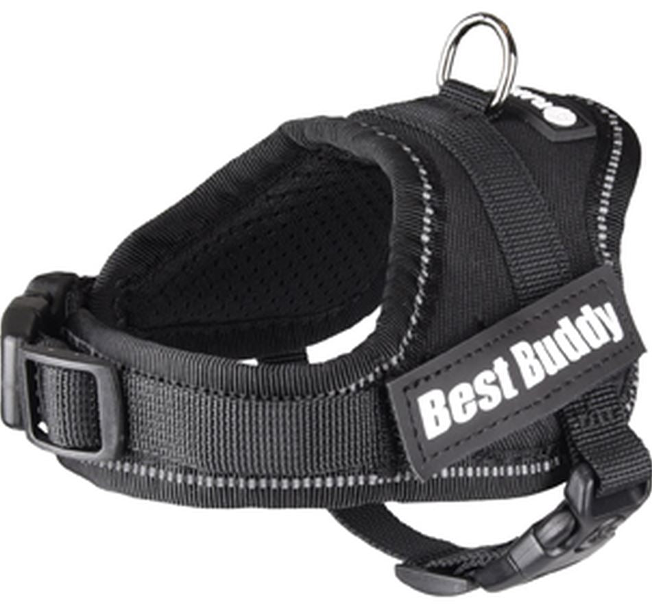 FLAMINGO Ham pentru caini BEST BUDDY XXS, 32-42cm/20mm, Negru