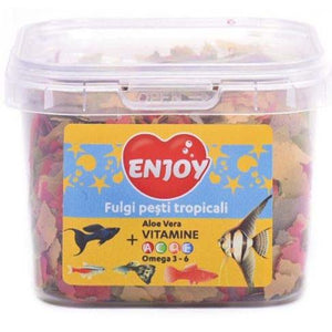 ENJOY Hrană pentru peşti tropicali, Fulgi 26g/225ml - Maxi-Pet.ro