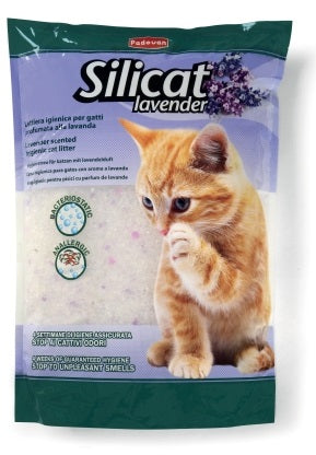 PADOVAN SILICA, Nisip silicat pentru pisici, cu lavanda 5 L/2,2 kg