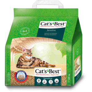 CAT'S BEST Sensitive Asternut vegetal pentru pisici 8L/2,9kg
