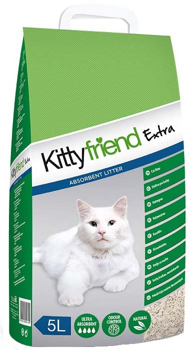 KITTYFRIEND Non-Clumping Nisip pentru pisici Extra, bentonita 5L/3,45kg