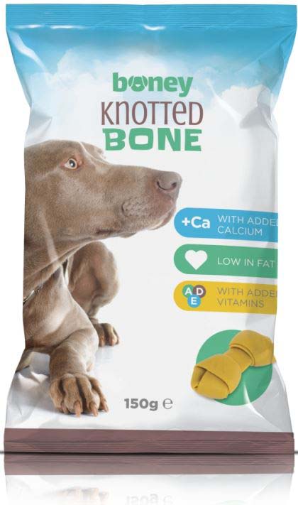 BONEY Recompense pentru câini Knotted Bone 150g/3bucăţi - Maxi-Pet.ro
