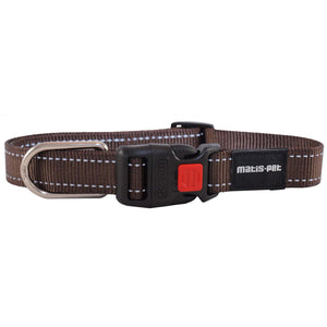 MATIS Klik Zgarda pentru caini City Style 25mm/ 40-62cm, Maro