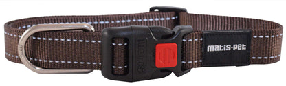 MATIS Klik Zgarda pentru caini City Style 25mm/ 40-62cm, Maro