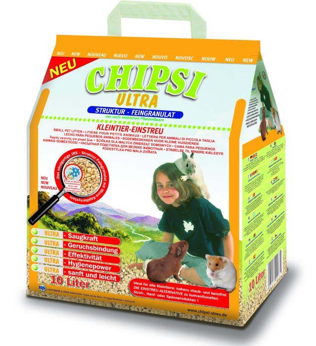 CHIPSI Ultra Aşternut pentru animale mici 10L/4,3kg - Maxi-Pet.ro