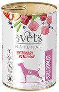 4VETS Natural Conservă pentru câini Diabetes 400g