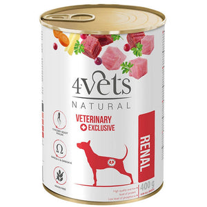4VETS Natural Conserva pentru caini Renal 400g