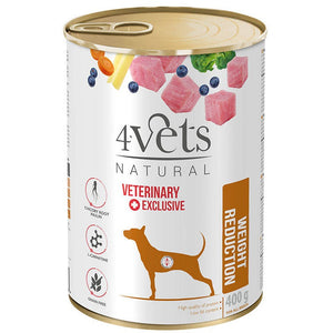 4VETS Natural Conserva pentru caini Weight Reduction 400g