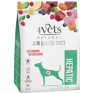 4VETS Natural Hrana uscata pentru caini, Hepatic - AIR DRIED 1kg