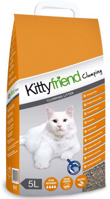 KITTYFRIEND Clumping Nisip pentru pisici, bentonita 5L/5,25kg