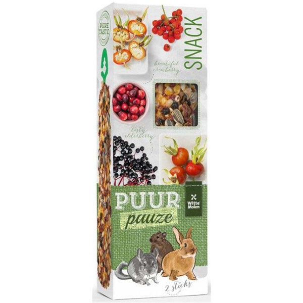 PUUR Pauze Snack pentru rozătoare, cu fructe de pădure, 2 bucăţi 110g - Maxi-Pet.ro