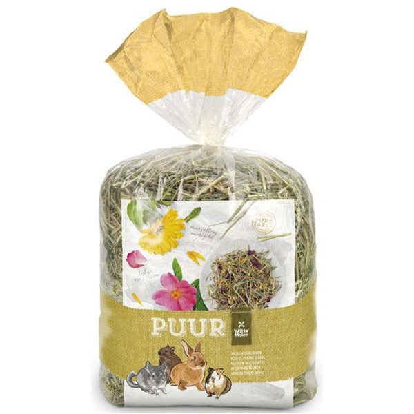 PUUR Fân cu flori pentru rozătoare, cu Gălbenele şi Trandafir 500g - Maxi-Pet.ro