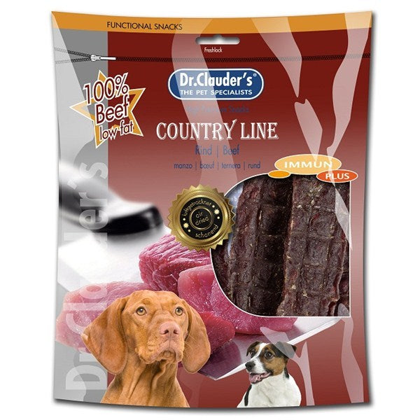 DR. CLAUDER'S Dog Premium Country Line 100% carne deshidratată de vită 170g - Maxi-Pet.ro