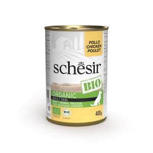 SCHESIR BIO Hrană umedă pentru câini cu pui, 400g