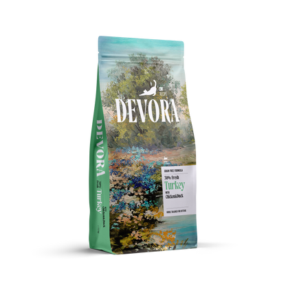 DEVORA GRAIN-FREE CAT KITTEN CURCAN SI RATA 7.5KG
