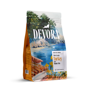 DEVORA GRAIN-FREE CAT ADULT STERILISED CURCAN SI HERING 400G