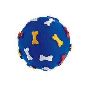Jucarie minge cu oase Dog Toys 6.5 cm - Animax