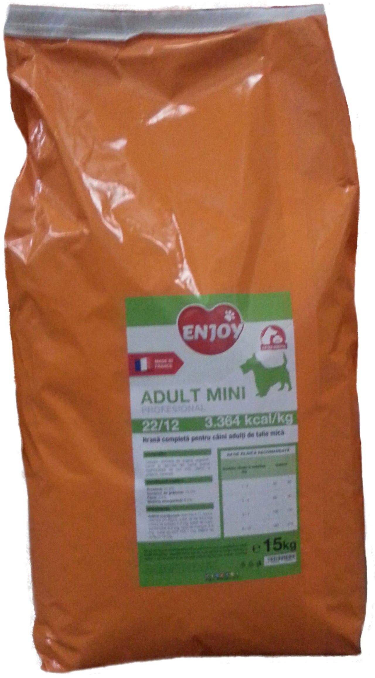 Hrana uscata pentru caini Enjoy Adult Mini Pro 15 kg - Animax