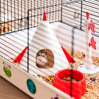 FERPLAST Cuşcă pentru hamsteri CRICETI 9 Spaţiu, Negru, 46x29,5x23 cm