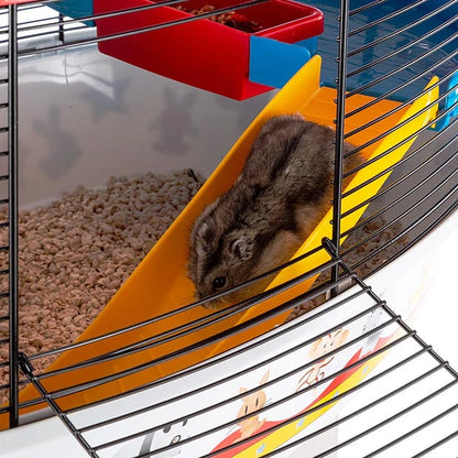 FERPLAST Cuşcă pentru hamsteri CIRCUS FUN, Negru, 49,5x34x42,5 cm