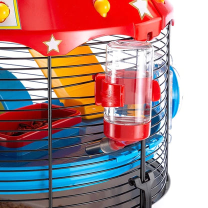FERPLAST Cuşcă pentru hamsteri CIRCUS FUN, Negru, 49,5x34x42,5 cm