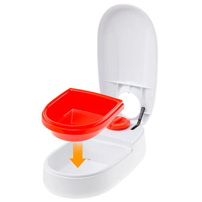 FERPLAST Hrănitor interactiv Cometa, cu închidere, 13x23x7cm, 400ml