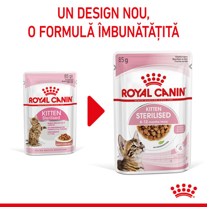 ROYAL CANIN FHN KITTEN Sterilised Plic în Sos pentru pisicuţe sterilizate 85g