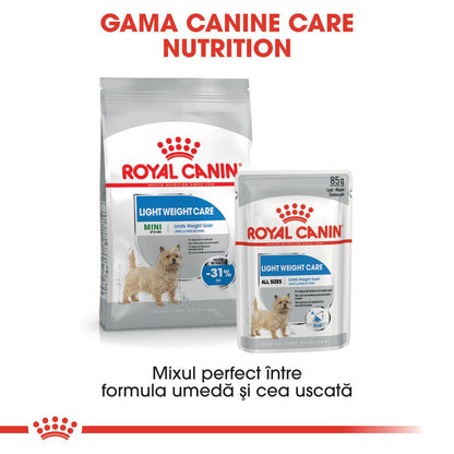 ROYAL CANIN CCN Light Weight Loaf Plic hrană umedă pentru câini 85g