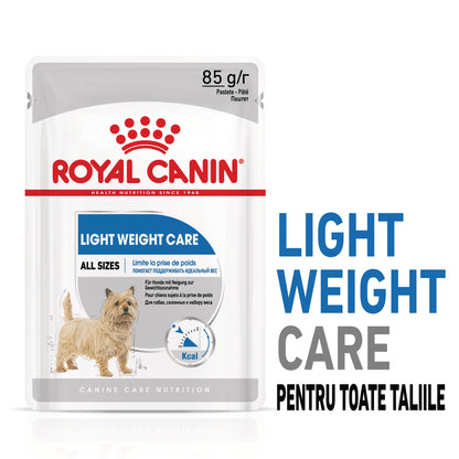 ROYAL CANIN CCN Light Weight Loaf Plic hrană umedă pentru câini 85g
