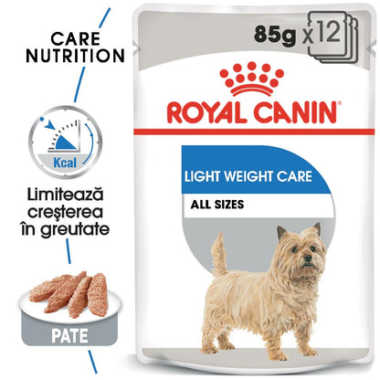 ROYAL CANIN CCN Light Weight Loaf Plic hrană umedă pentru câini 85g