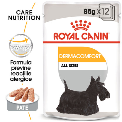 ROYAL CANIN CCN Dermacomfort Care Loaf Plic hrană umedă pentru câini 85g