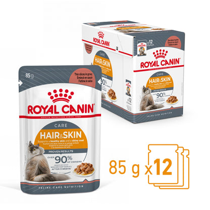 ROYAL CANIN FCN Hair&Skin Care în Sos Plic pentru pisici 85g