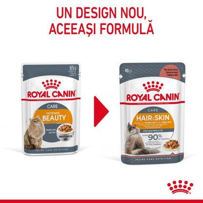 ROYAL CANIN FCN Hair&Skin Care în Sos Plic pentru pisici 85g