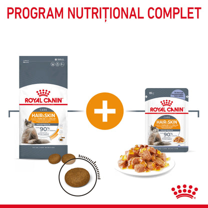 ROYAL CANIN FCN Hair&Skin Care în Aspic Plic pentru pisici 85g
