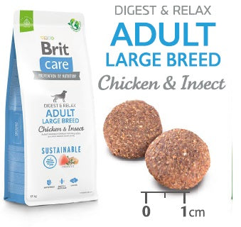 BRIT CARE Sustainable Adult Large Breed, cu Pui şi Insecte