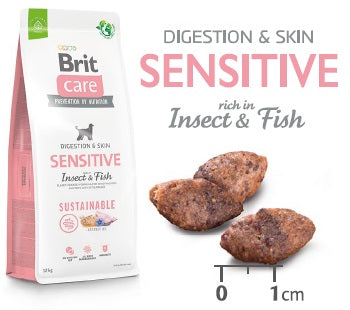 BRIT CARE Sustainable Sensitive, cu Peşte şi Insecte
