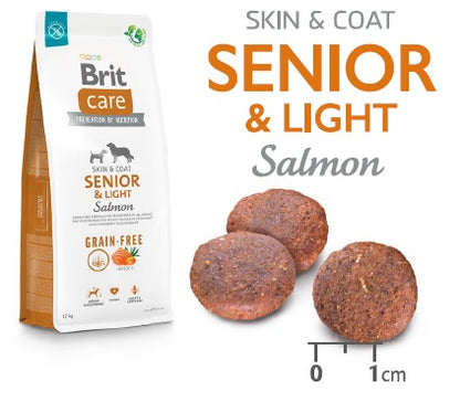 BRIT CARE Grain-free SENIOR & Light, cu Somon şi Cartofi
