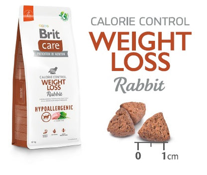 BRIT CARE Hypoallergenic Weight Loss, cu Iepure şi Orez