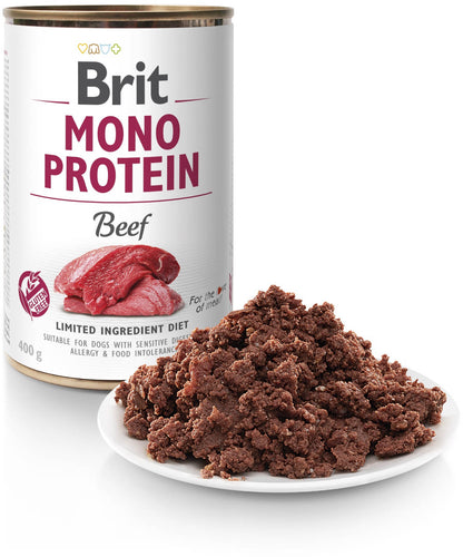 BRIT Conservă monoproteică pentru câini, cu Vită 400g