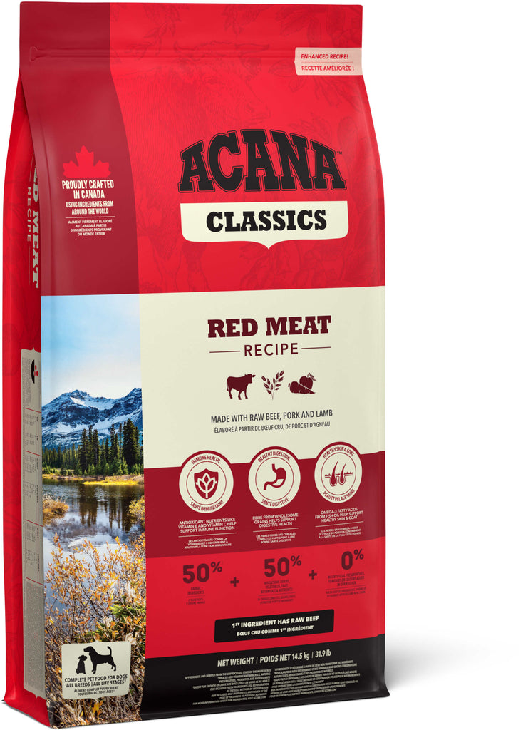 ACANA Classic Red, cu Vita, Miel si Porc 17kg