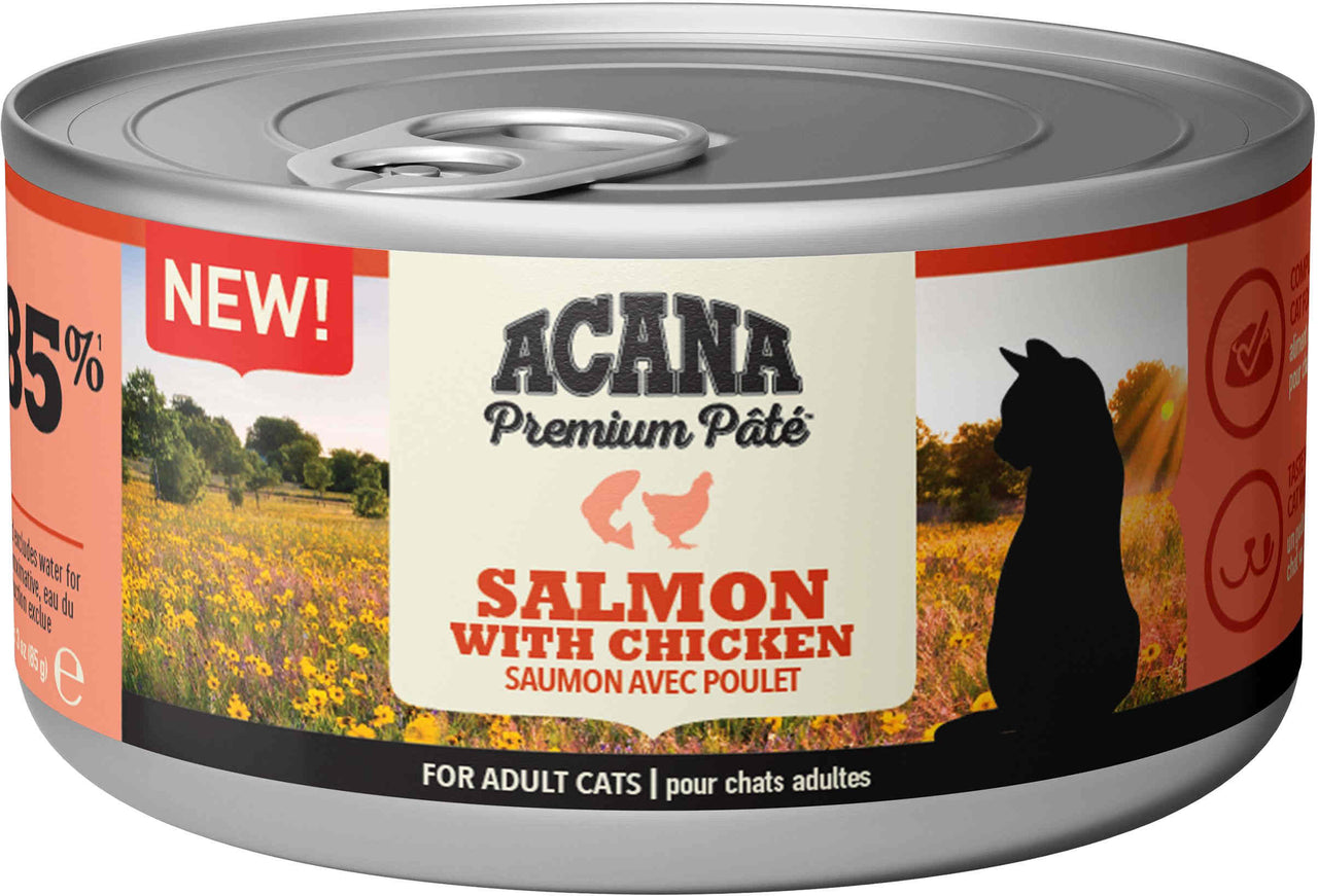 ACANA Conserva pentru pisici, cu Somon si Pui 85 g