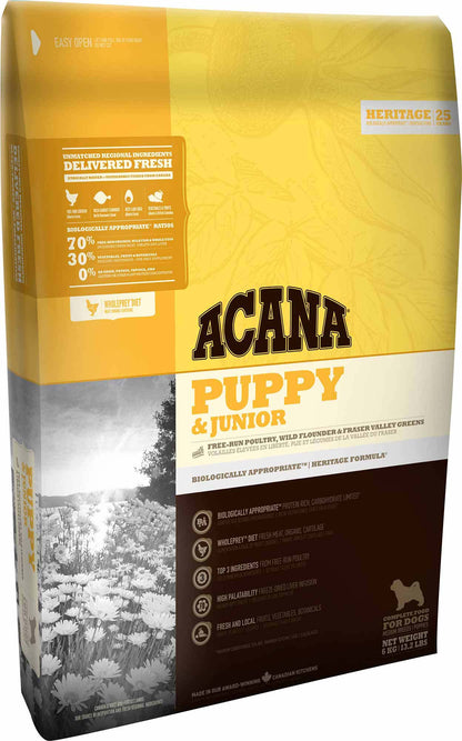ACANA Heritage, PUPPY&JUNIOR, 17kg