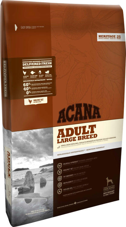 ACANA Heritage Adult Large Breed, hrana uscata pentru caini de talie mare, 17kg