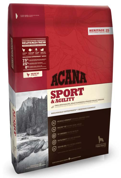 ACANA Heritage Sport & Agility, hrana uscata pentru caini