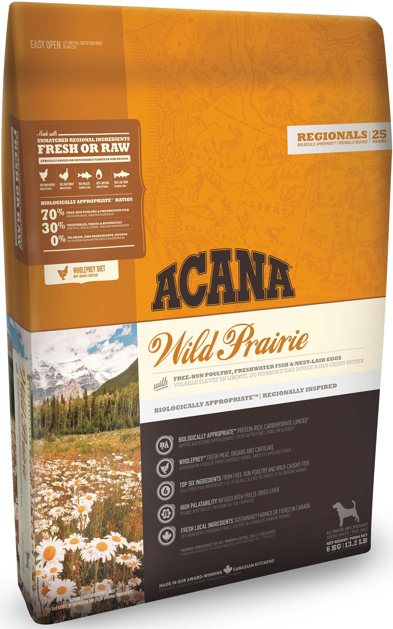 ACANA Hrana uscata WILD PRAIRIE pentru caini, fara cereale