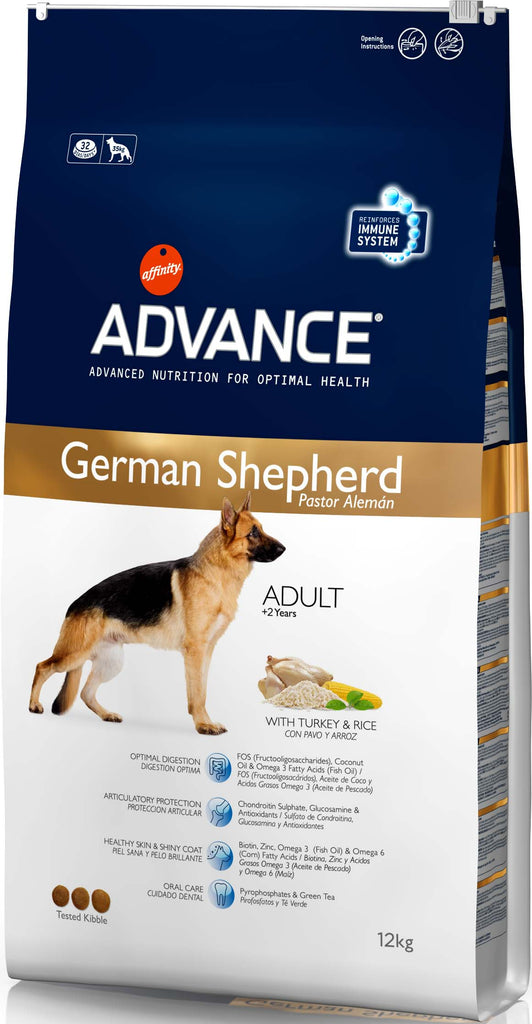 ADVANCE German Shepherd, Curcan şi orez